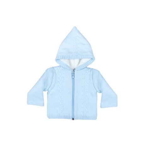 Chaqueta doble bebé con polar y capucha