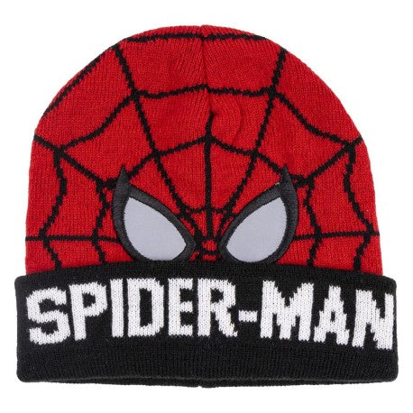 Gorro punto aplicaciones Spiderman para niño