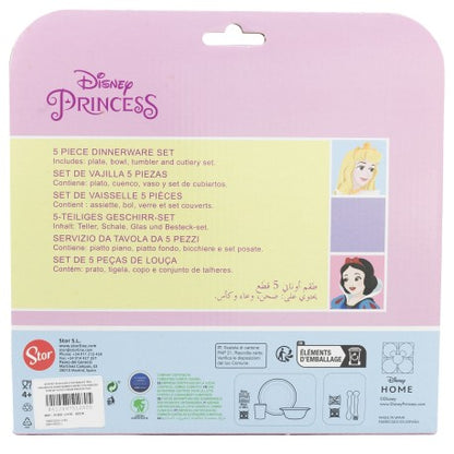Set vajilla infantil microondas 5 pcs Princess True-51280