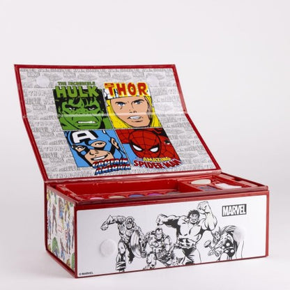 Set papeleria: Cofre coloreable Marvel -2700000825